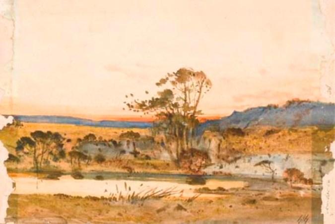 Sunset Over A Pond — Henri-joseph Harpignies