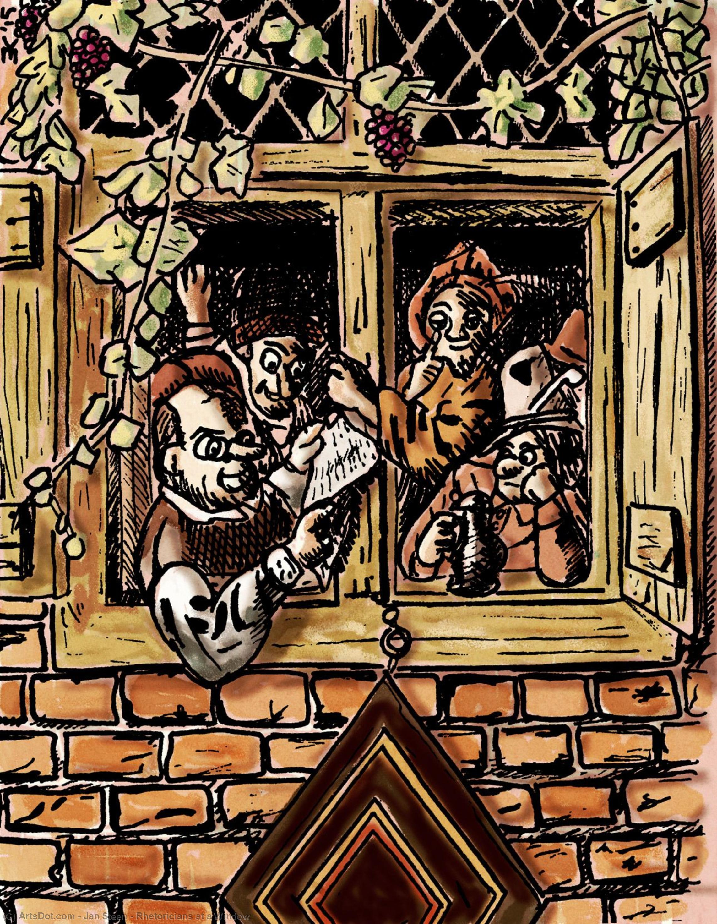 Rhetoricians At A Window — Jan Havickszoon Steen