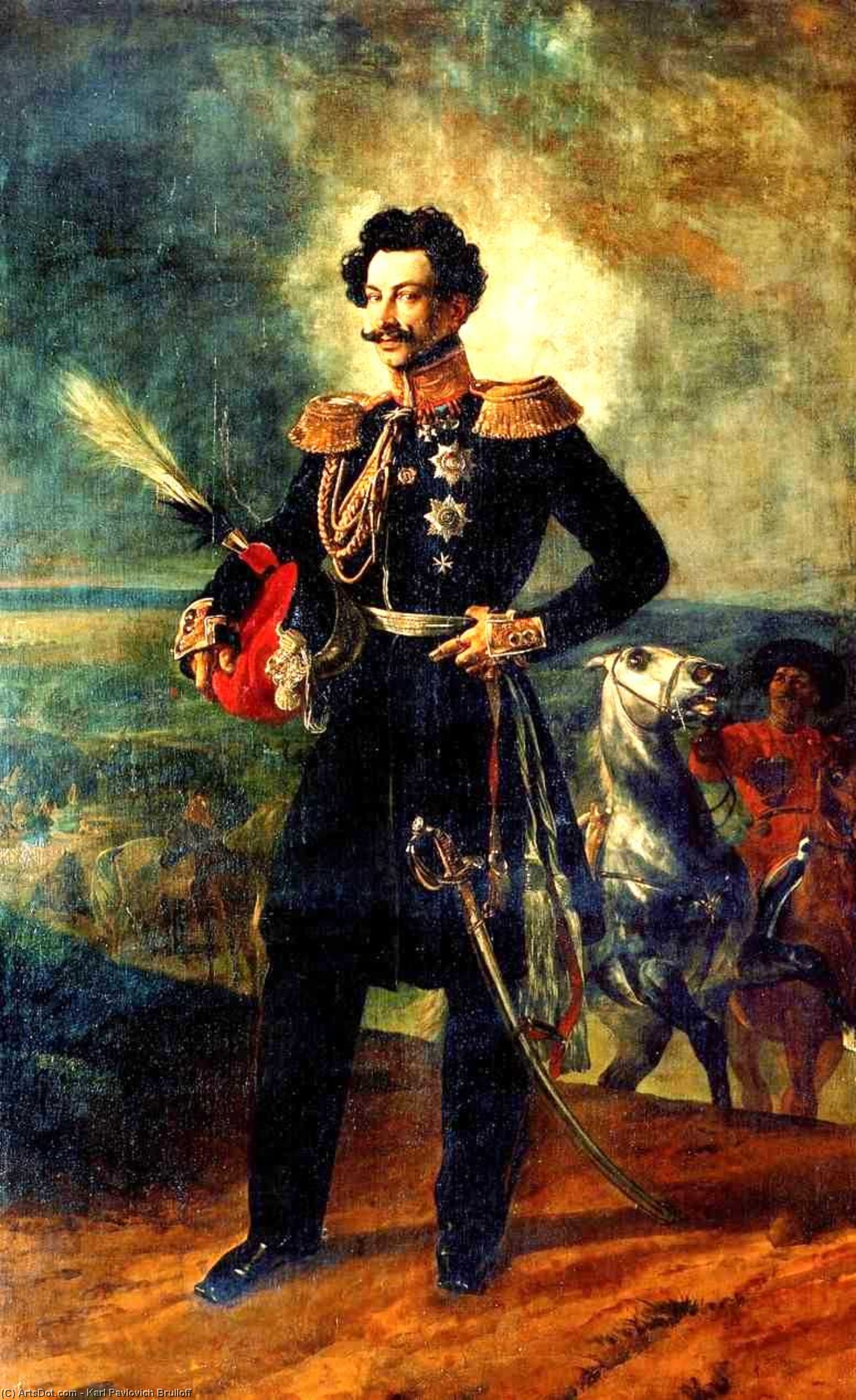 Portrait Of V. A. Perovsky — Karl Pavlovič Brjulov