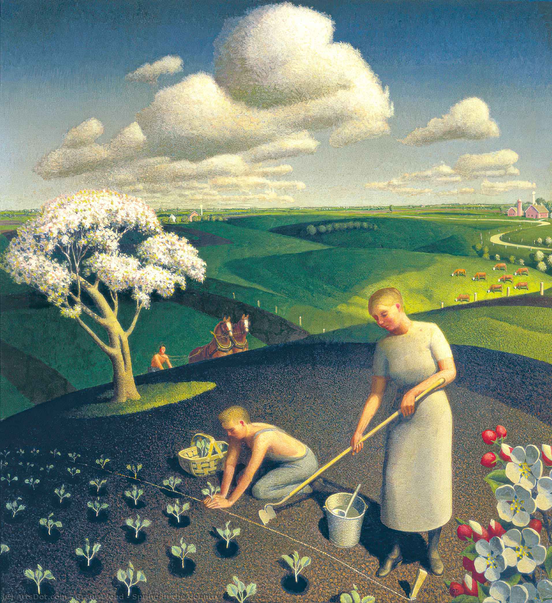 Spring In The Country — Grant Wood