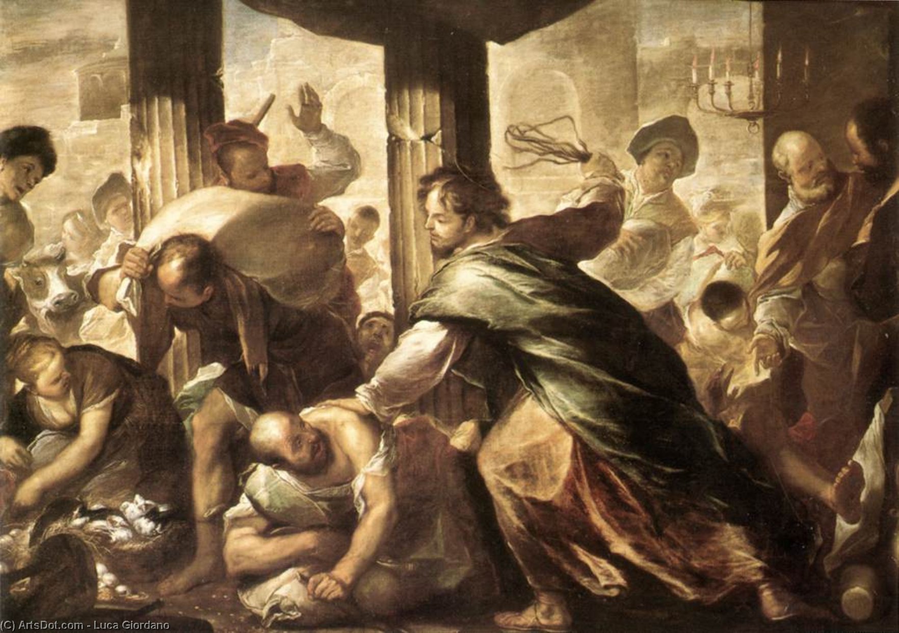 Christ Cleansing The Temple — Luca Giordano