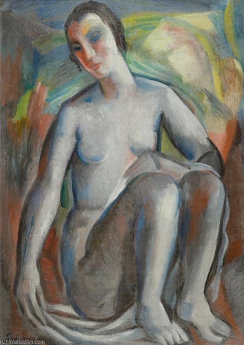 Female Nude With White Sheet — Armand Schonberger