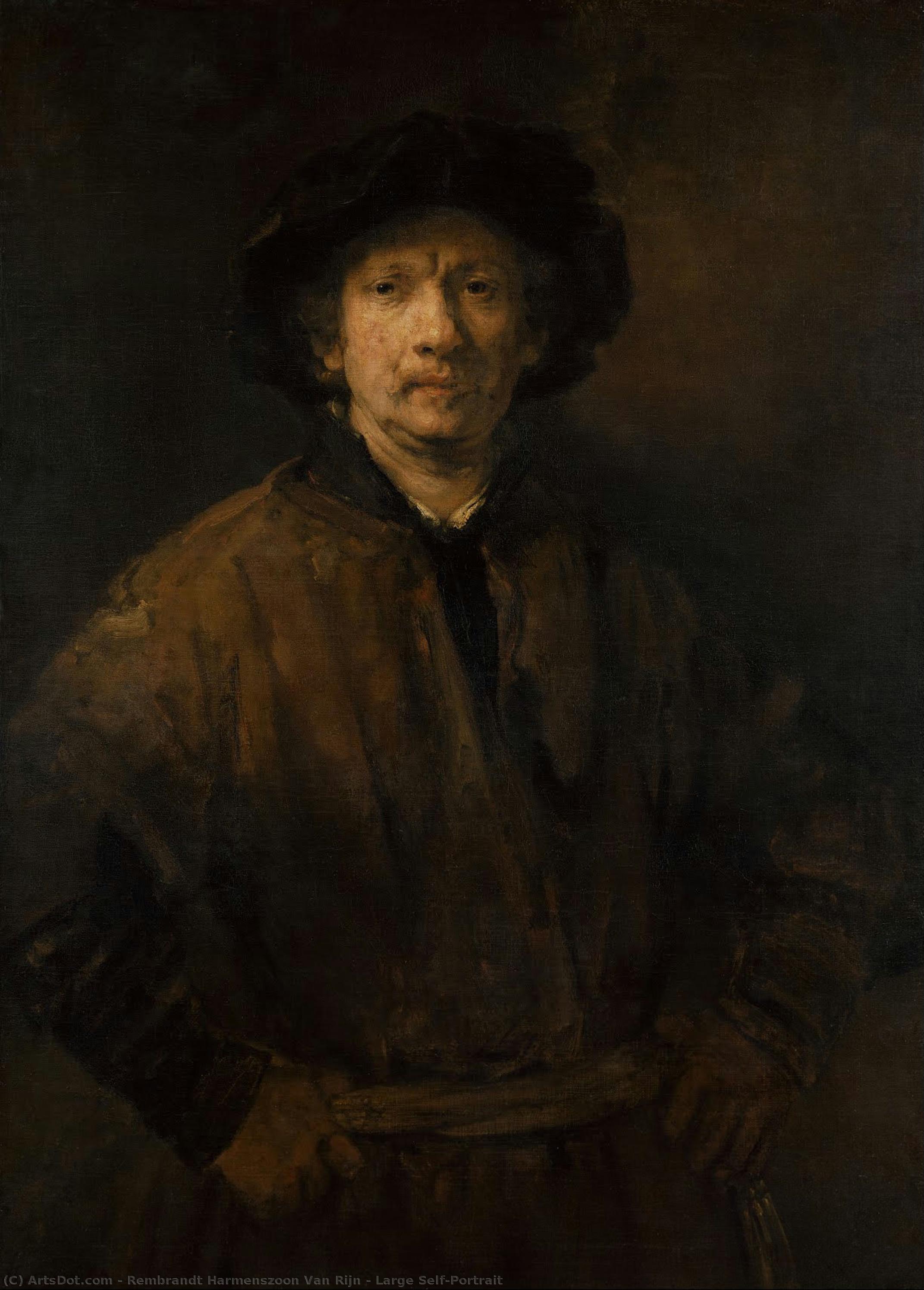 Large Self-portrait — Rembrandt Van Rijn