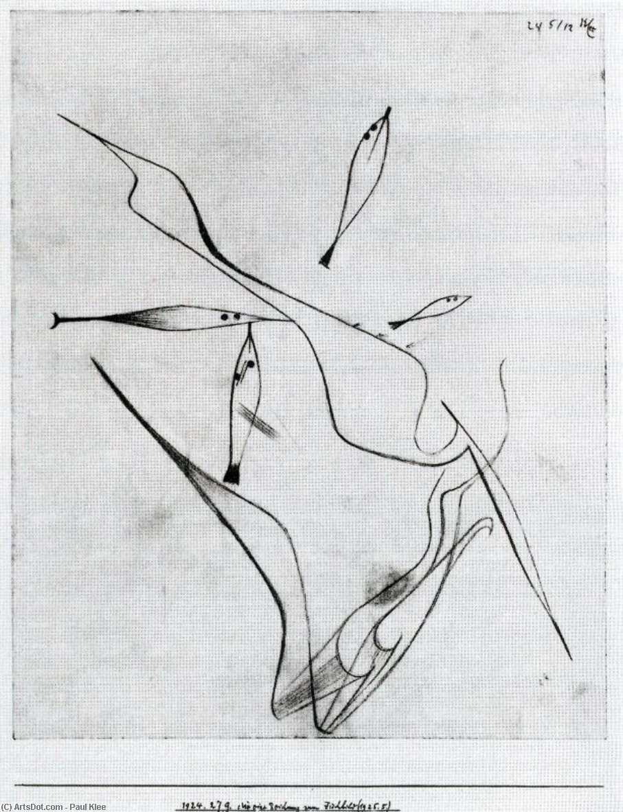 A Drawing For Fish Image — Paul Klee