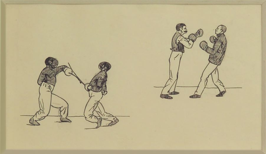 Study Of Fencers And Boxers — Edward Hopper