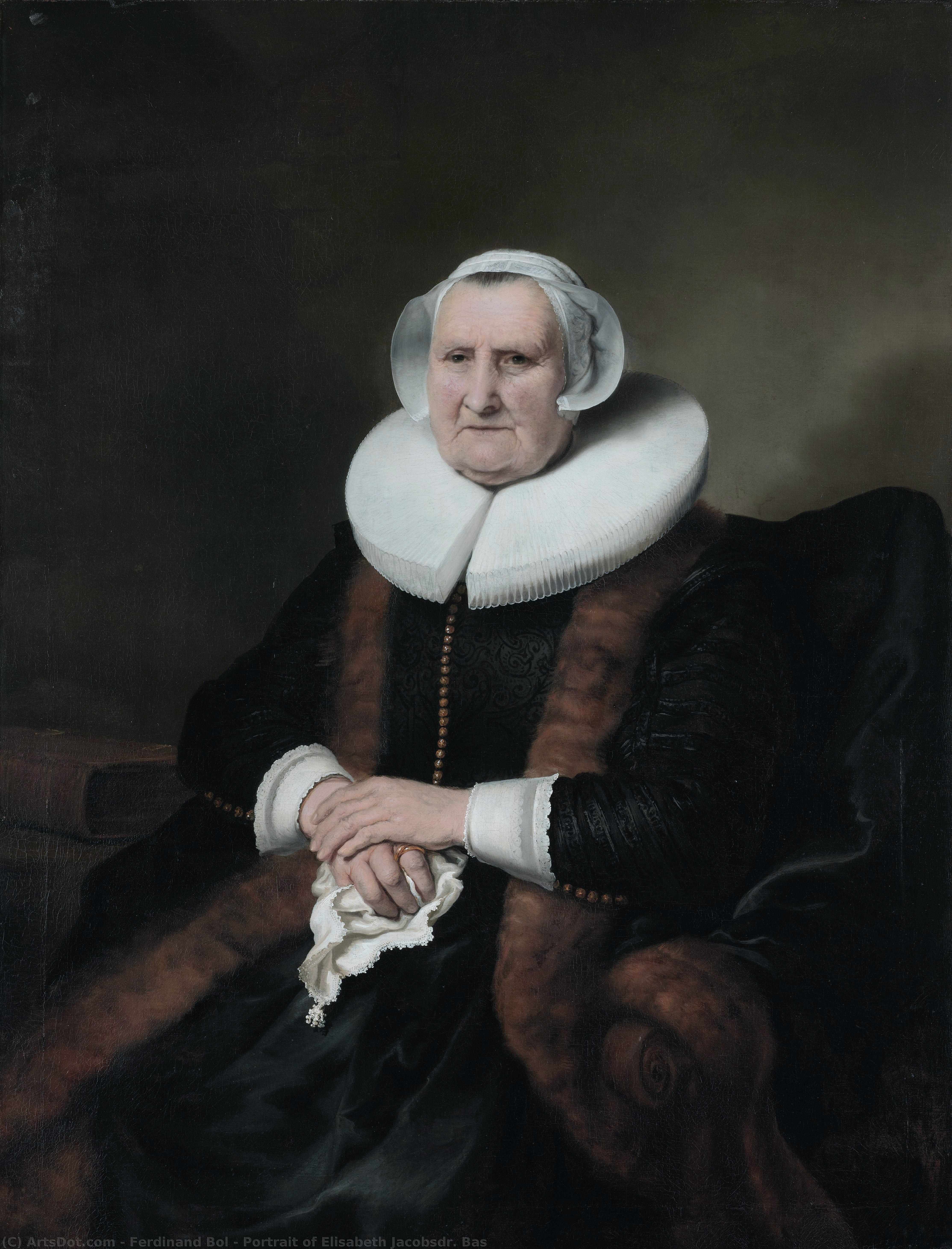 Portrait Of Elisabeth Jacobsdr. Bas — Ferdinand Bol
