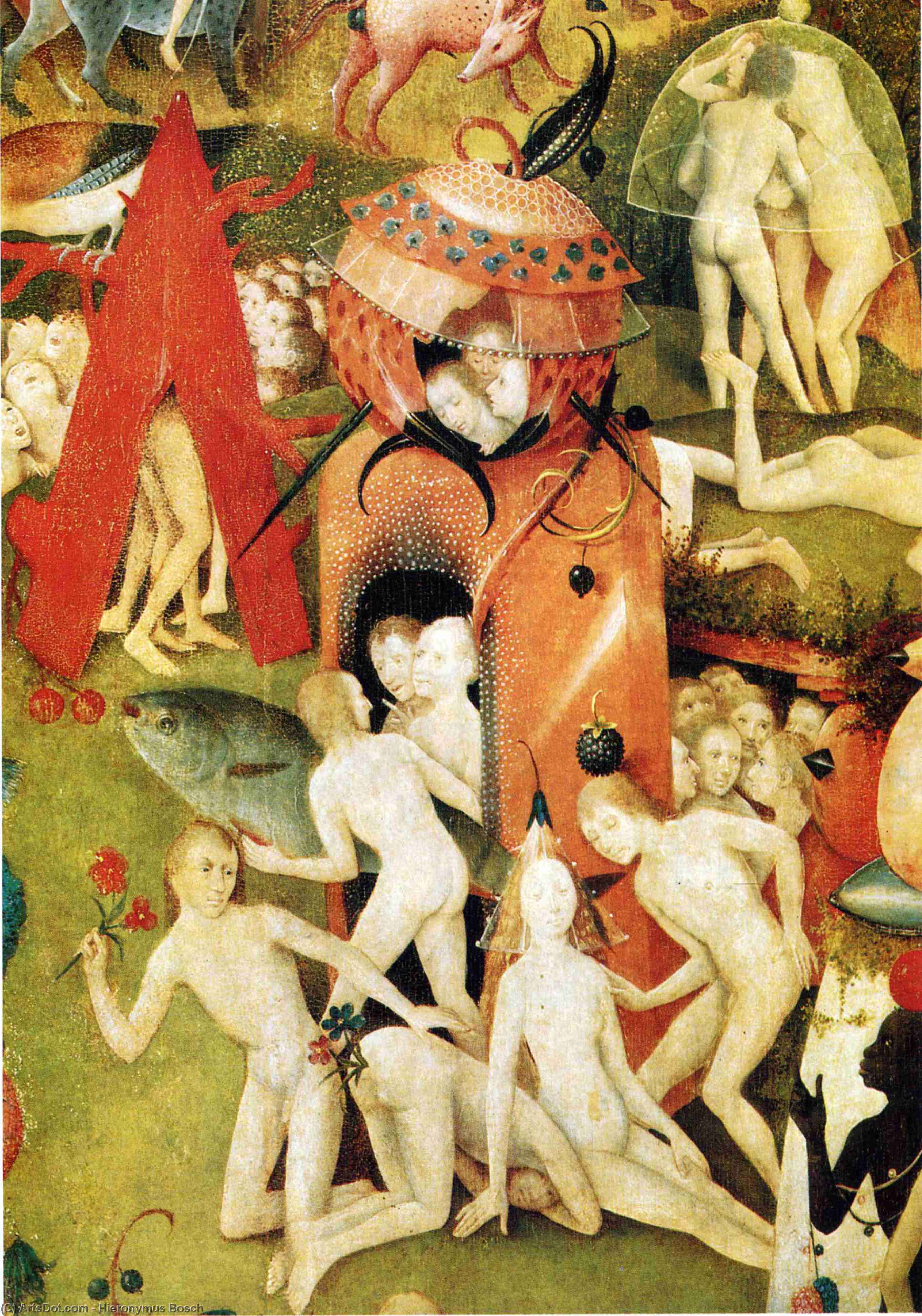 The Garden Of Earthly Delights (detail) (34) — Hieronymus Bosch