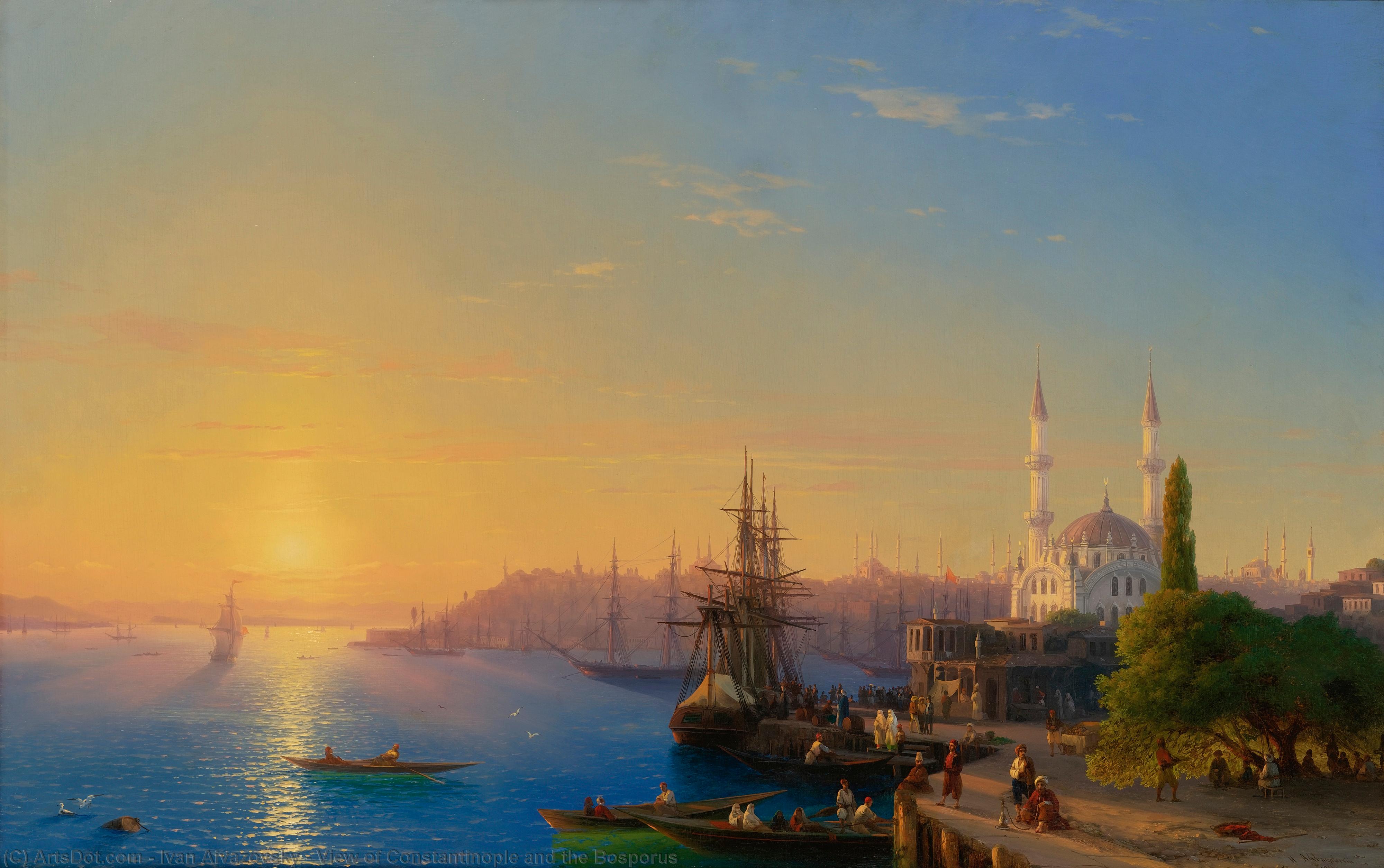 View Of Constantinople And The Bosporus — Ivan Konstantinovich Aivazovsky