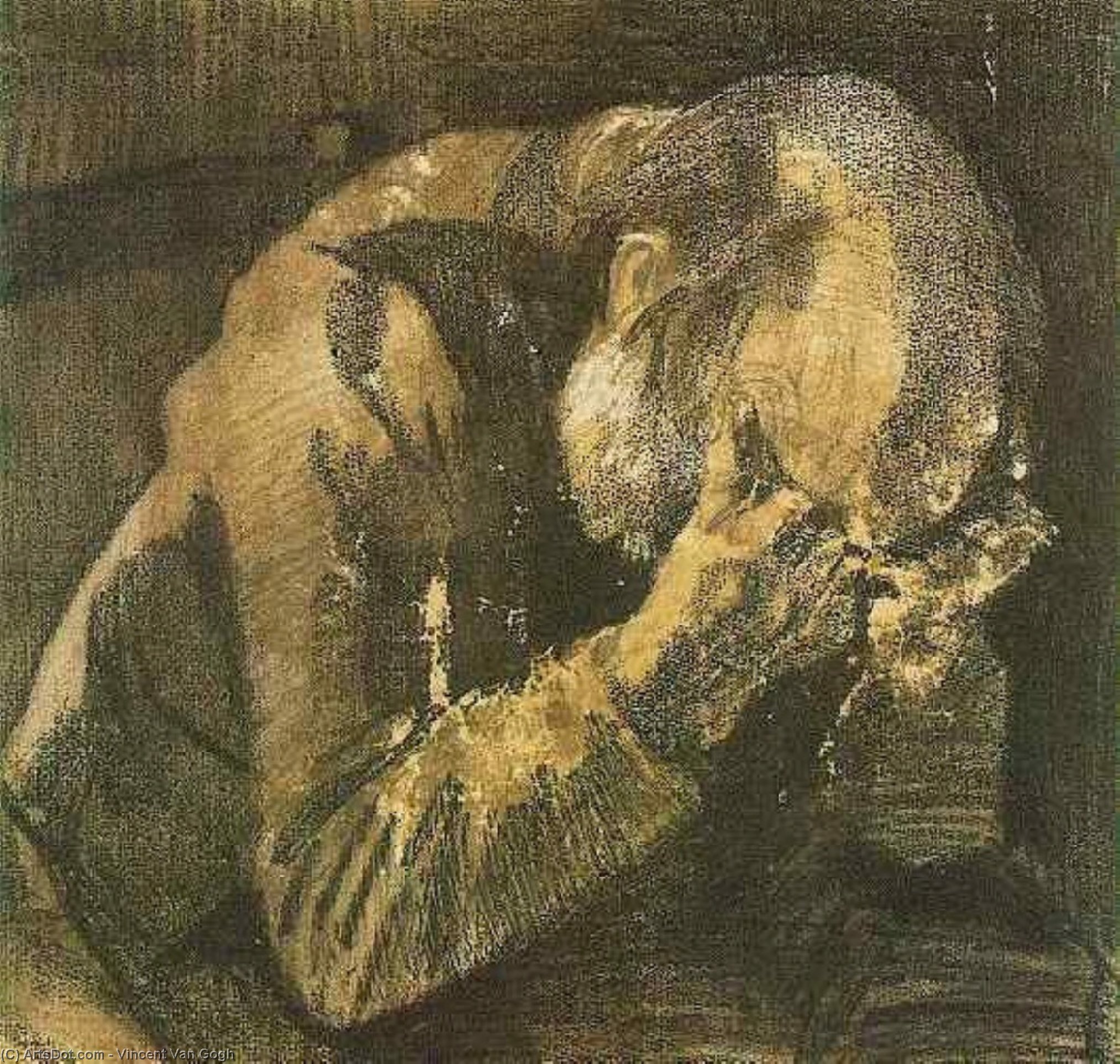 Man With His Head In His Hands — Vincent Willem Van Gogh