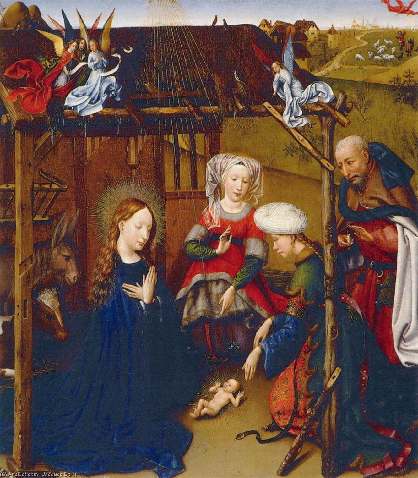 Adoration Of The Child — Jacques Daret