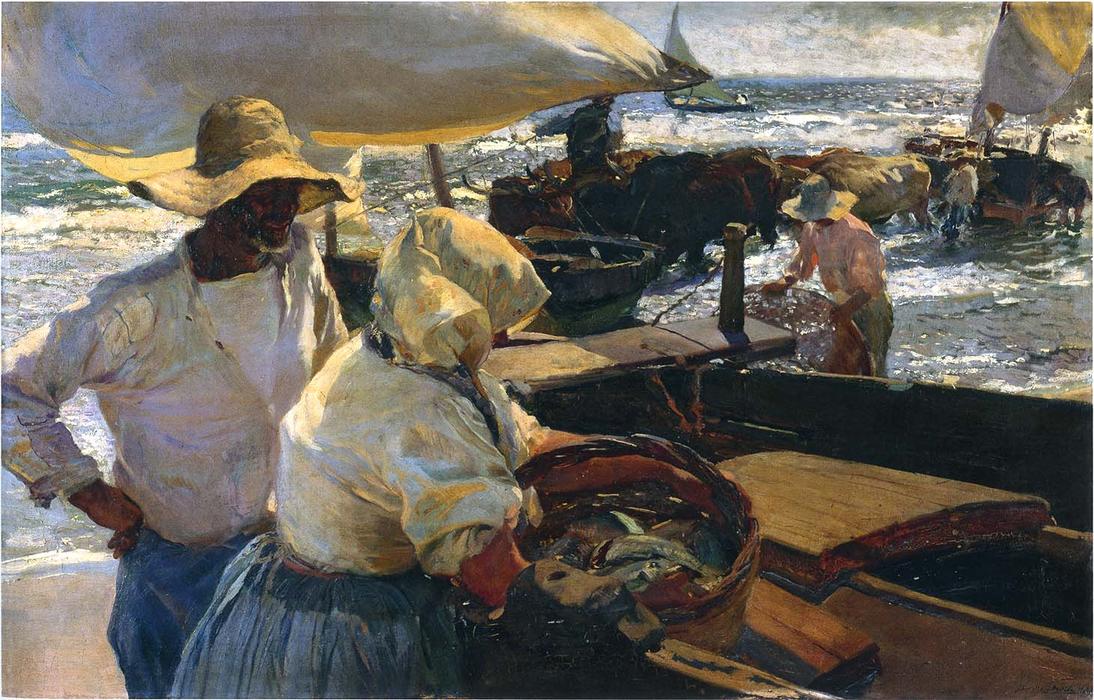 Valencia Beach, Morning Sun — Joaquín Sorolla Y Bastida