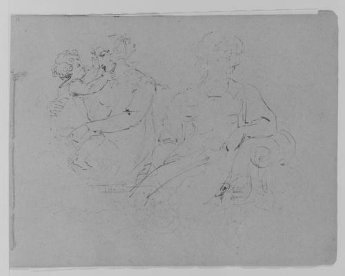 Mother And Child; Female Figure — Thomas Sully