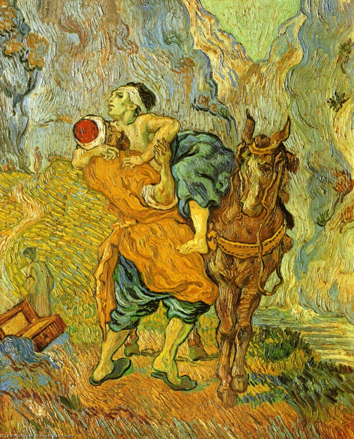 The Good Samaritan (after Delacroix) — Vincent Willem Van Gogh