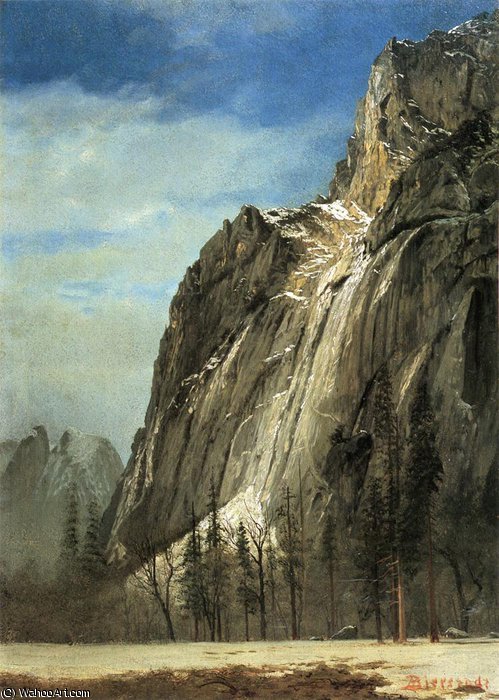 Cathedral Rocks A Yosemite View — Albert Bierstadt