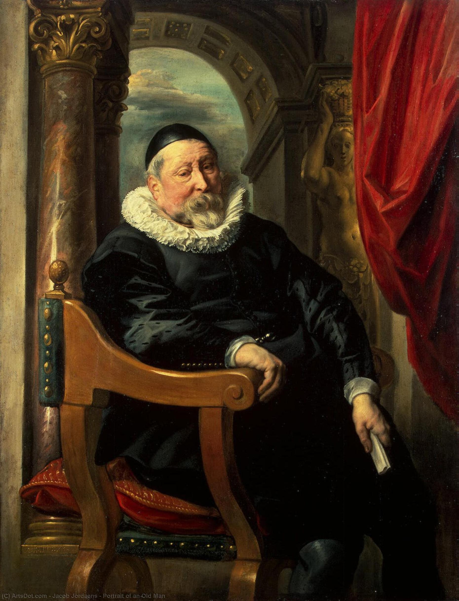 Portrait Of An Old Man — Jacob Jordaens