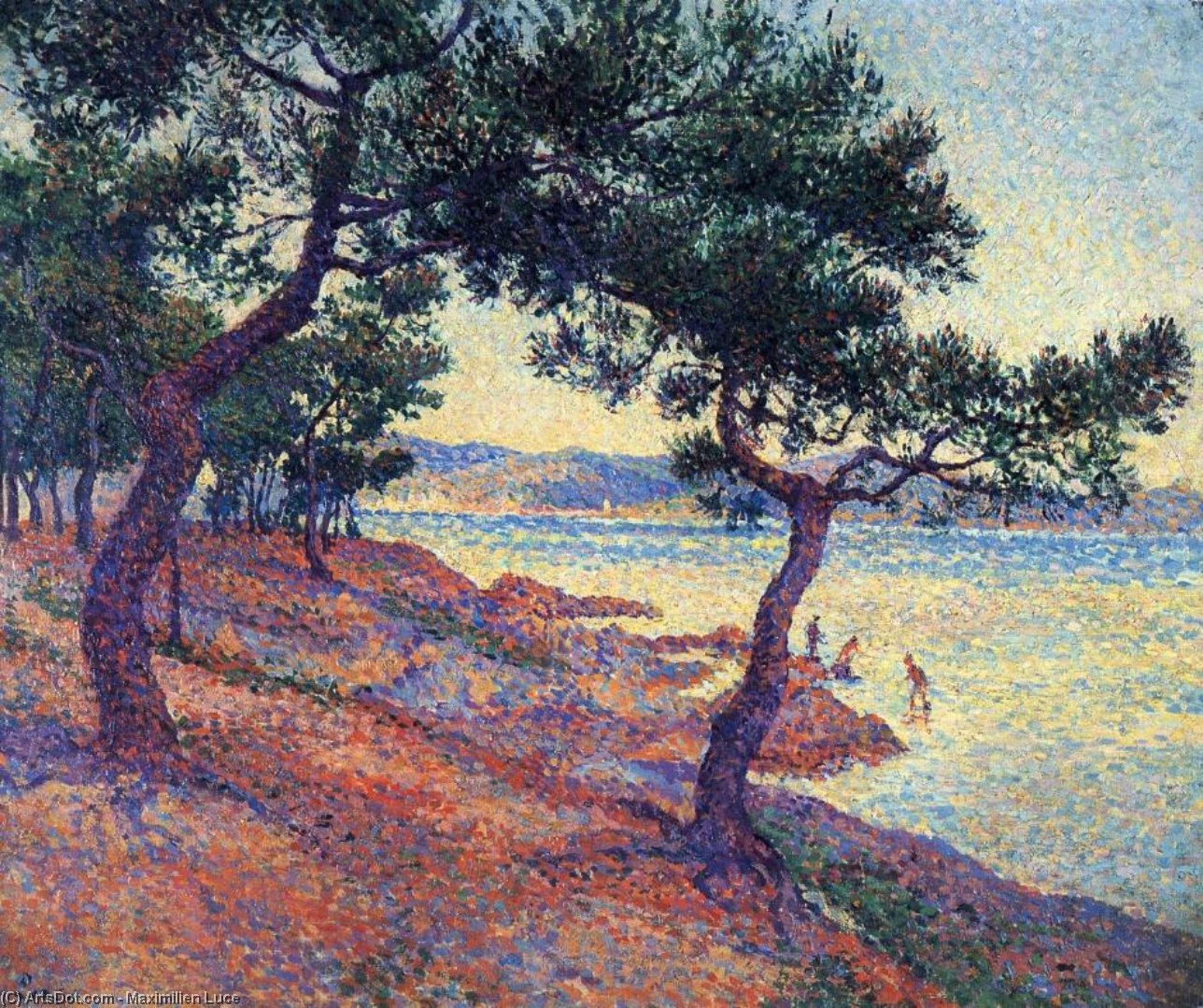 Saint Tropez, Les Canoubiers — Maximilien Luce