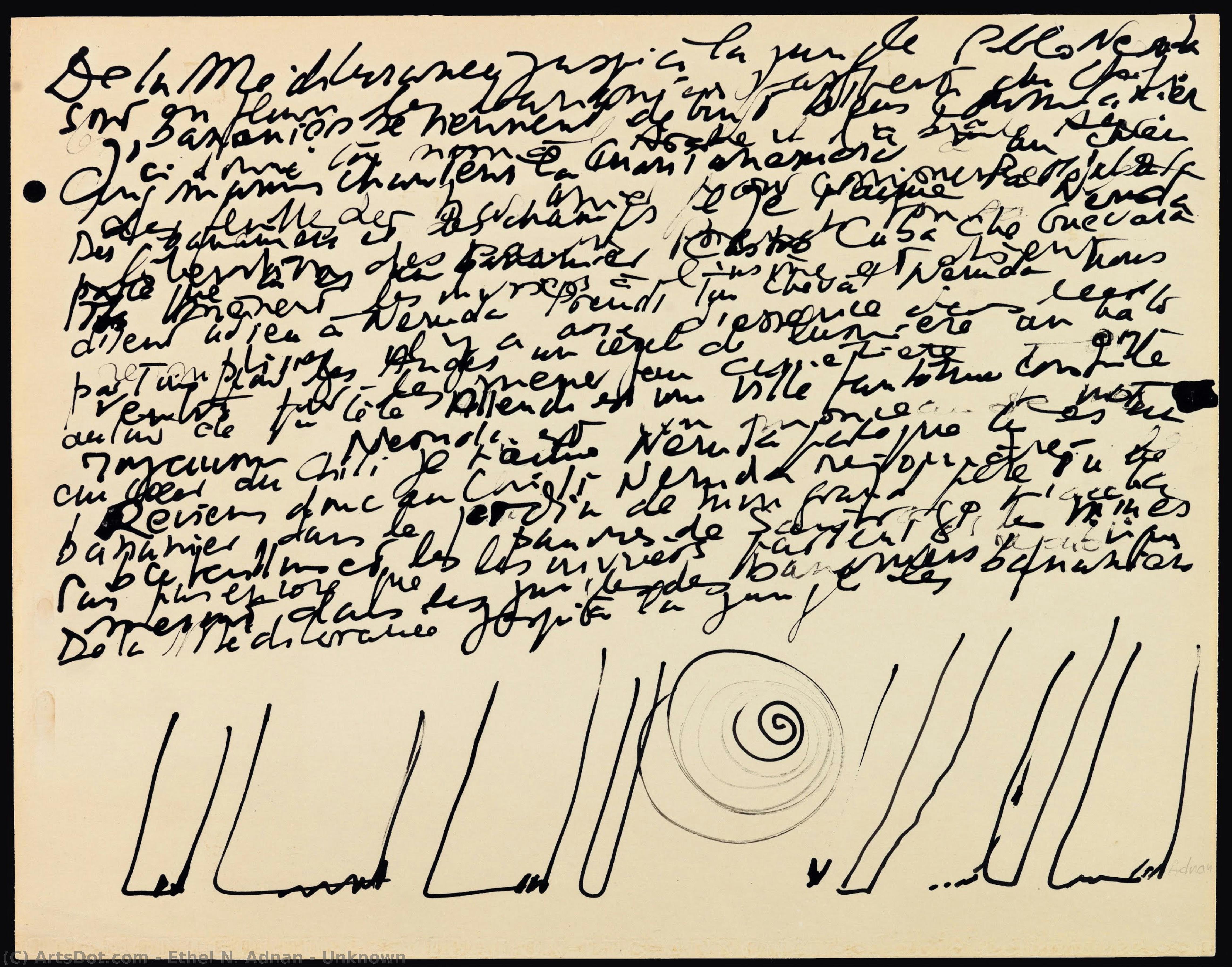 Unknown — Etel Adnan