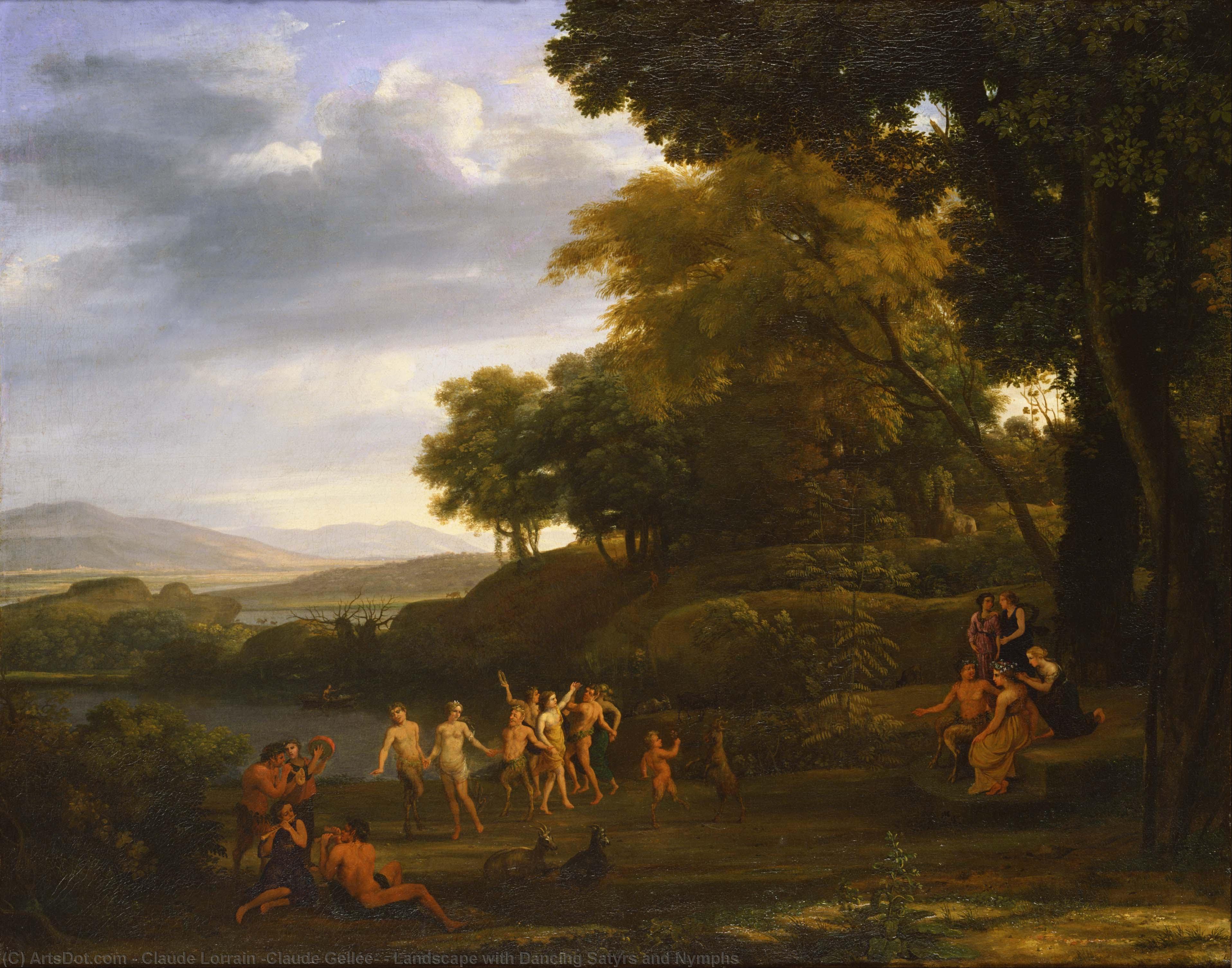 Landscape With Dancing Satyrs And Nymphs — Claude Lorrain (claude Gellée)