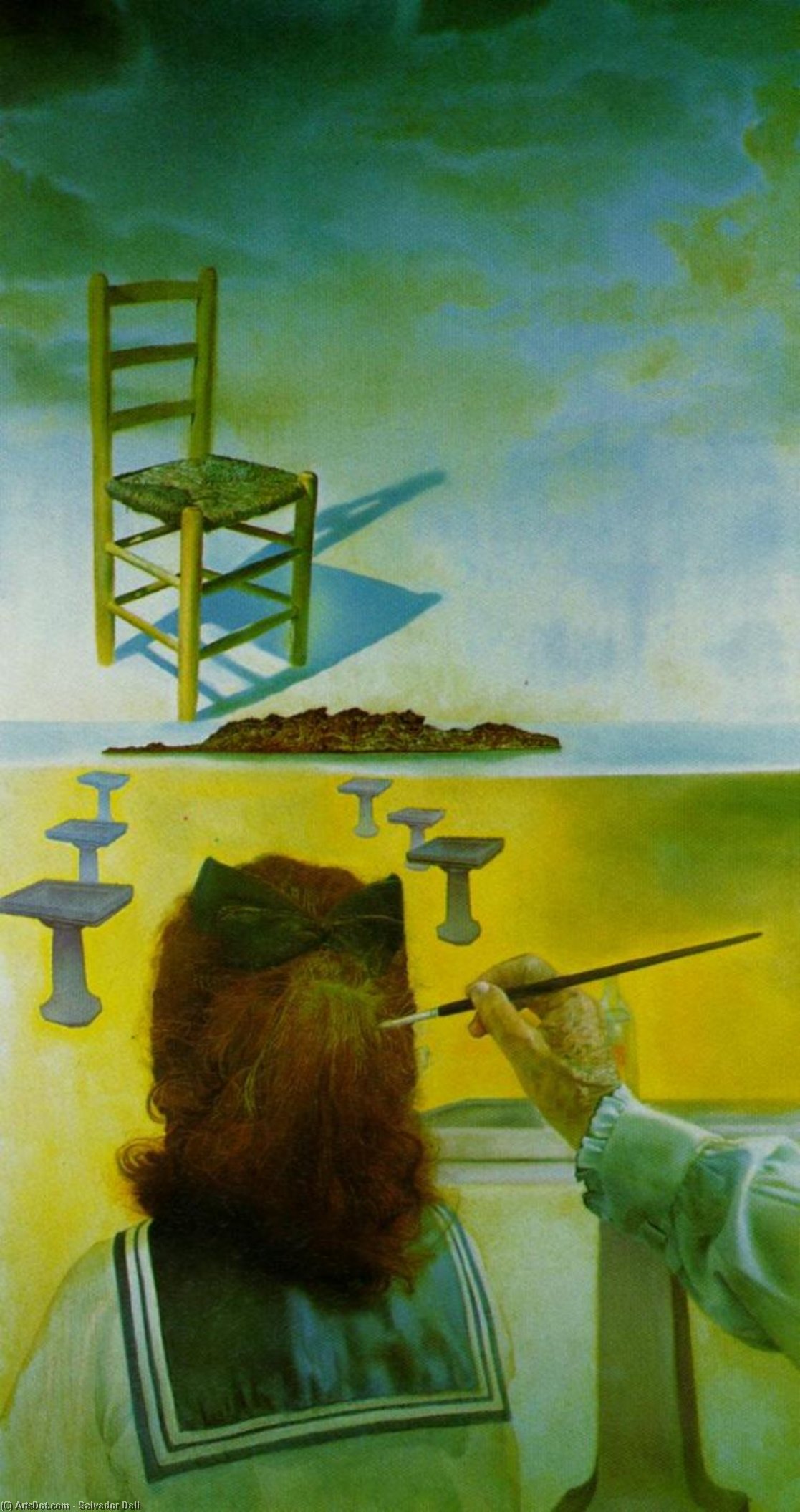 The Chair (stereoscopic Work, Right Component), 1975 — Salvador Dalí