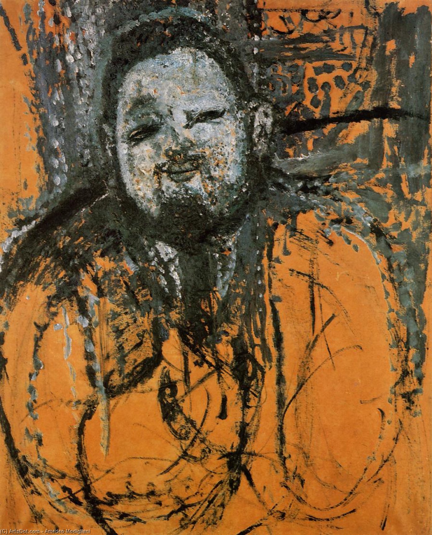 Portrait Of Diego Rivera — Amedeo Clemente Modigliani