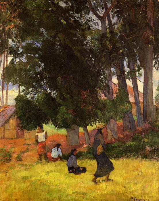 Tahitian Village — Eugène Henri Paul Gauguin