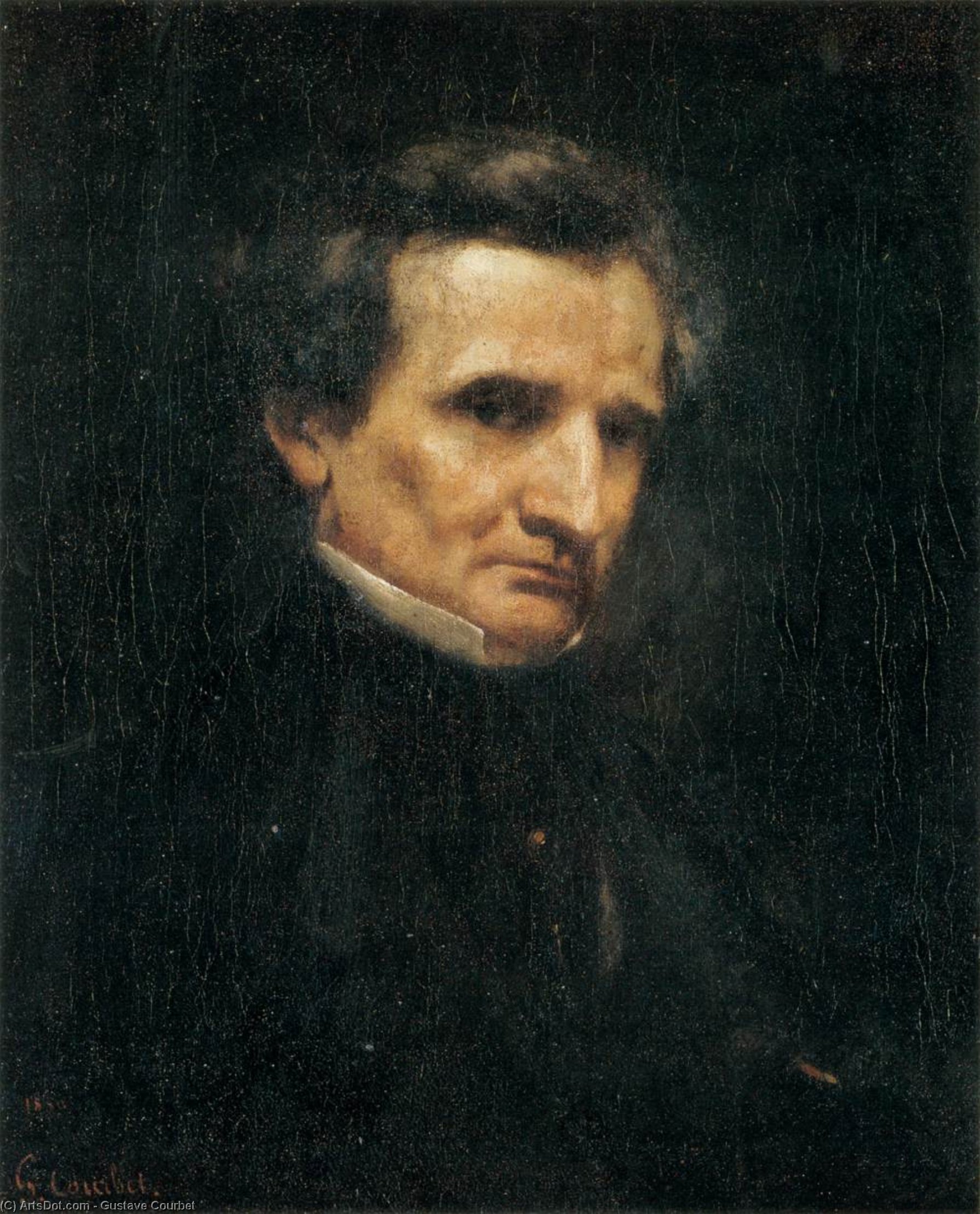 Portrait Of Hector Berlioz — Gustave Courbet