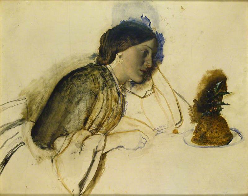 The Poor Actress's Christmas Dinner — Robert Braithwaite Martineau
