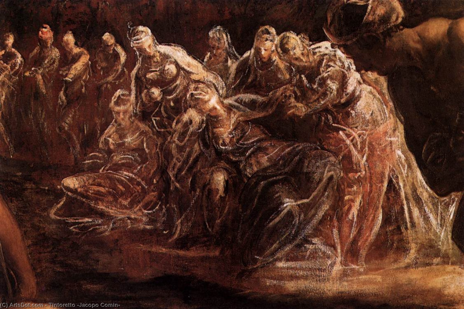 The Baptism Of Christ (detail) — Jacopo Tintoretto
