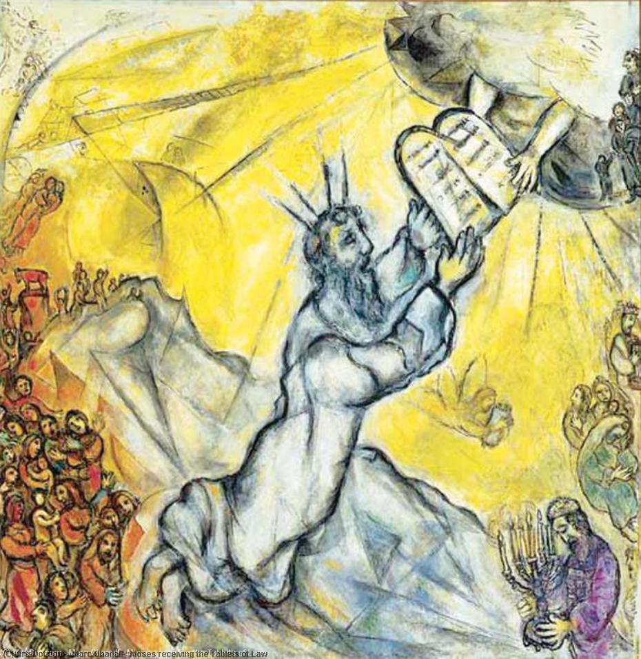 Moisés Recibiendo Las Tablas De La Ley — Marc Chagall