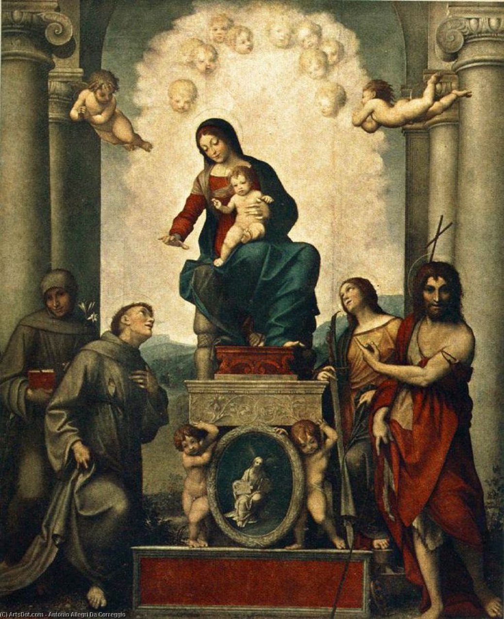 Madonna With St. Francis — Antonio Allegri Da Correggio