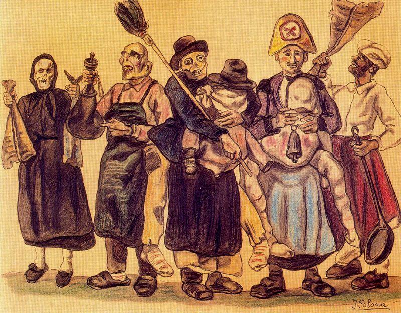La Comparsa — José Gutiérrez Solana