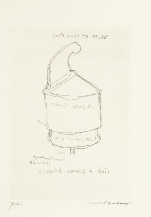 Pulled At Four Pins — Marcel Duchamp
