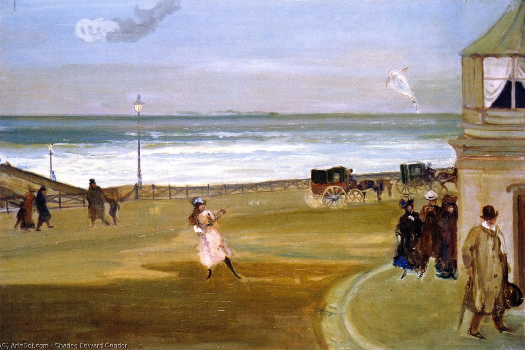 Windy Day At Brighton — Charles Edward Conder