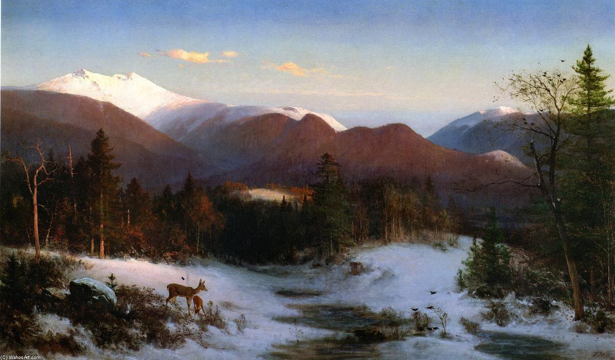 Mount Lafayette In Winter — Thomas Hill