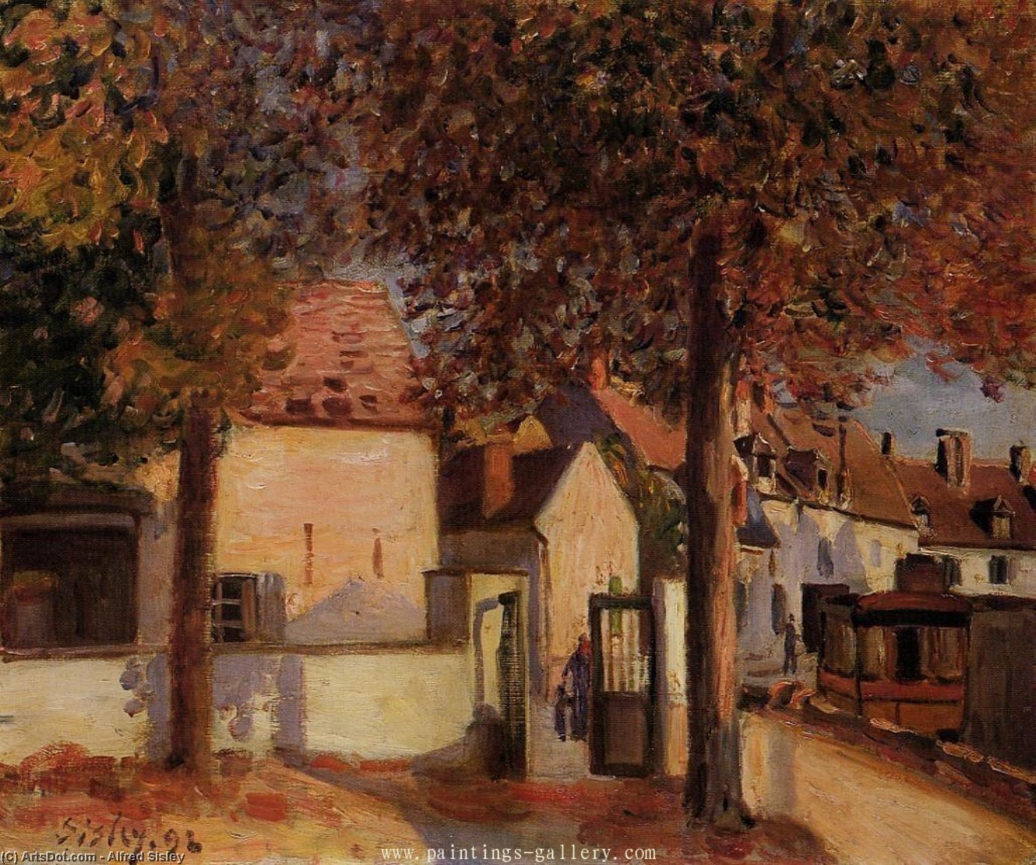 Rue De La Tannerie, Moret — Alfred Sisley