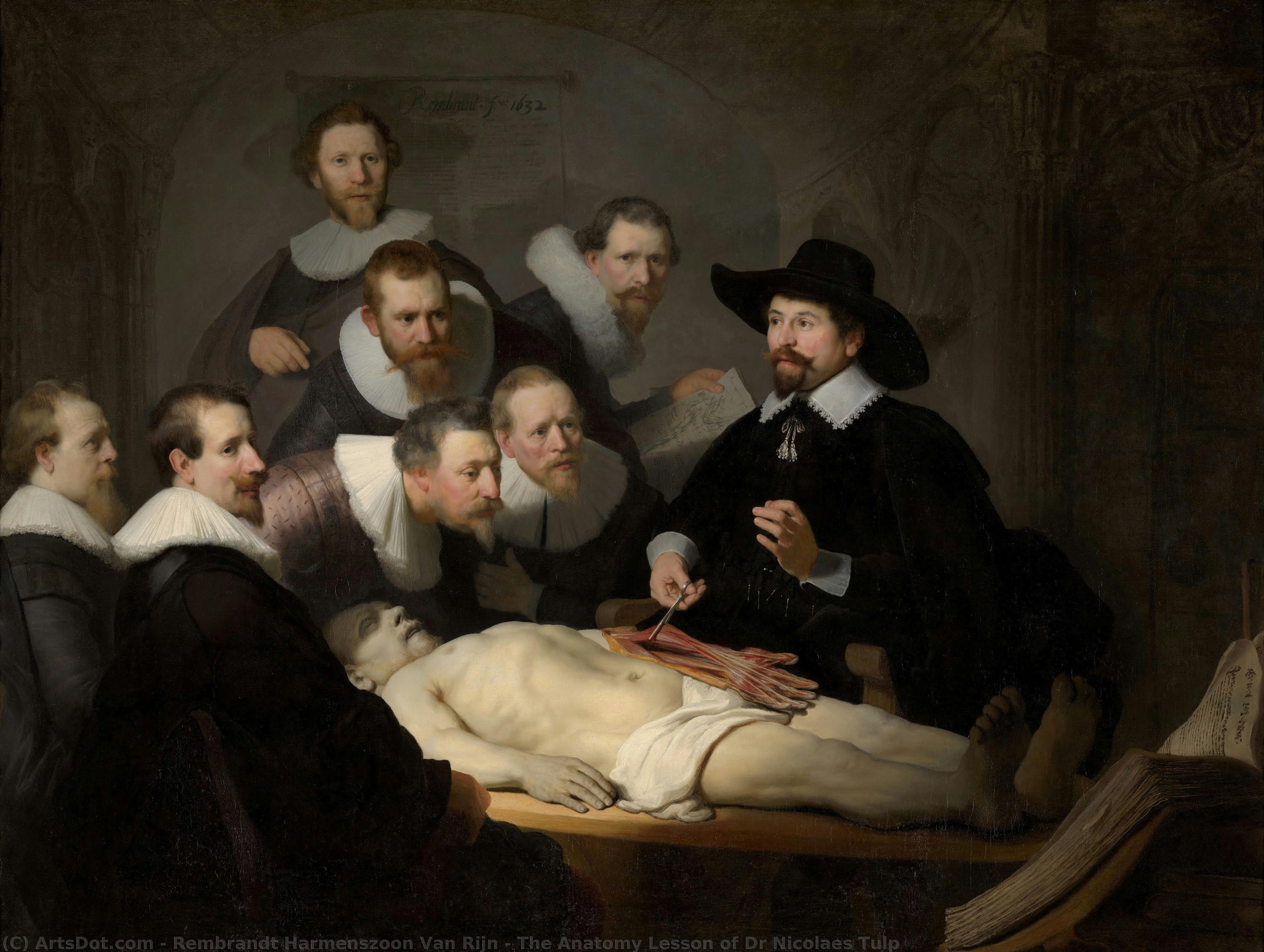 The Anatomy Lesson Of Dr Nicolaes Tulp — Rembrandt Van Rijn