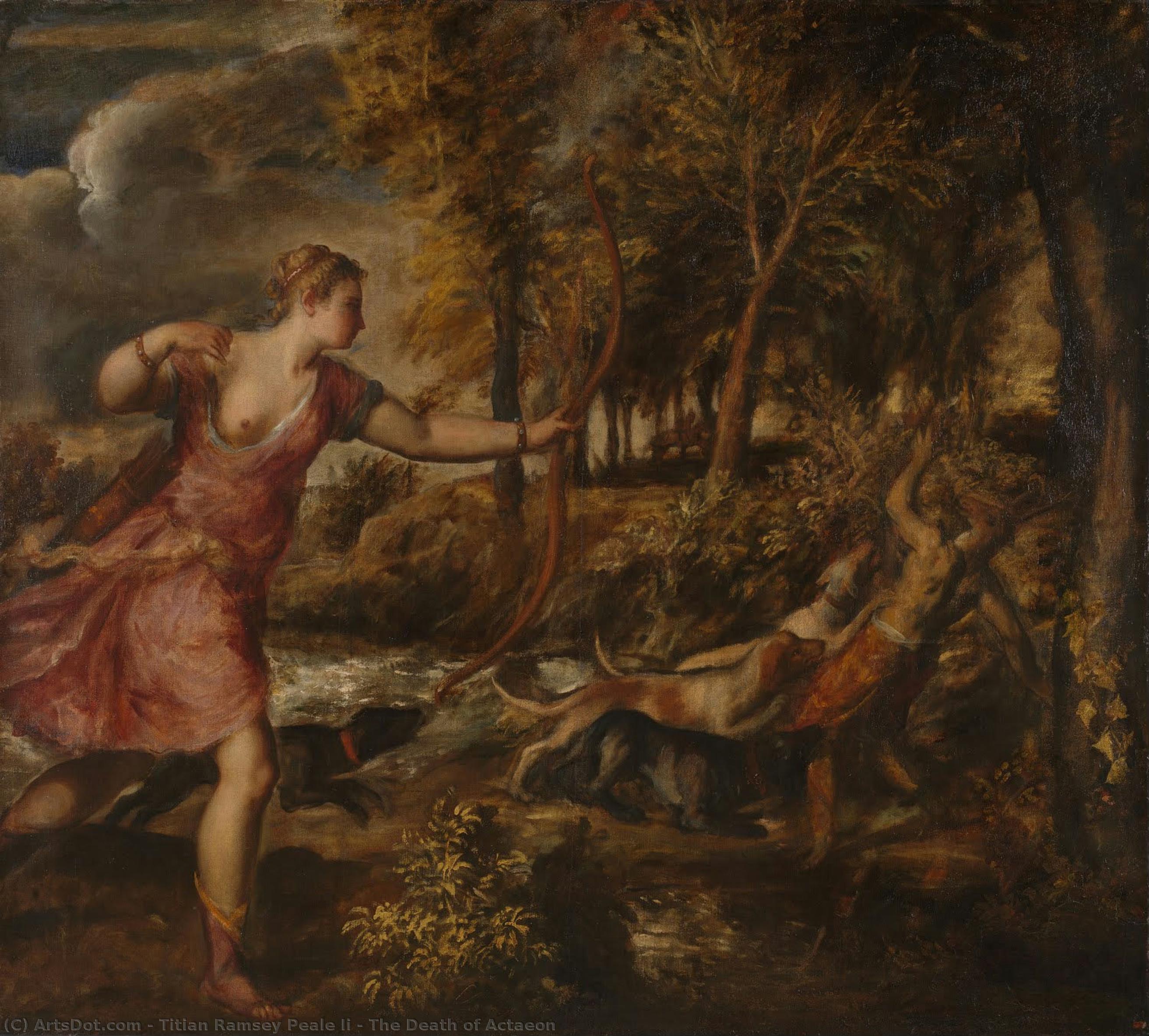 The Death Of Actaeon — Titian Ramsay Peale Ii