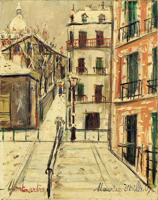 Montmartre In The Snow — Maurice Utrillo