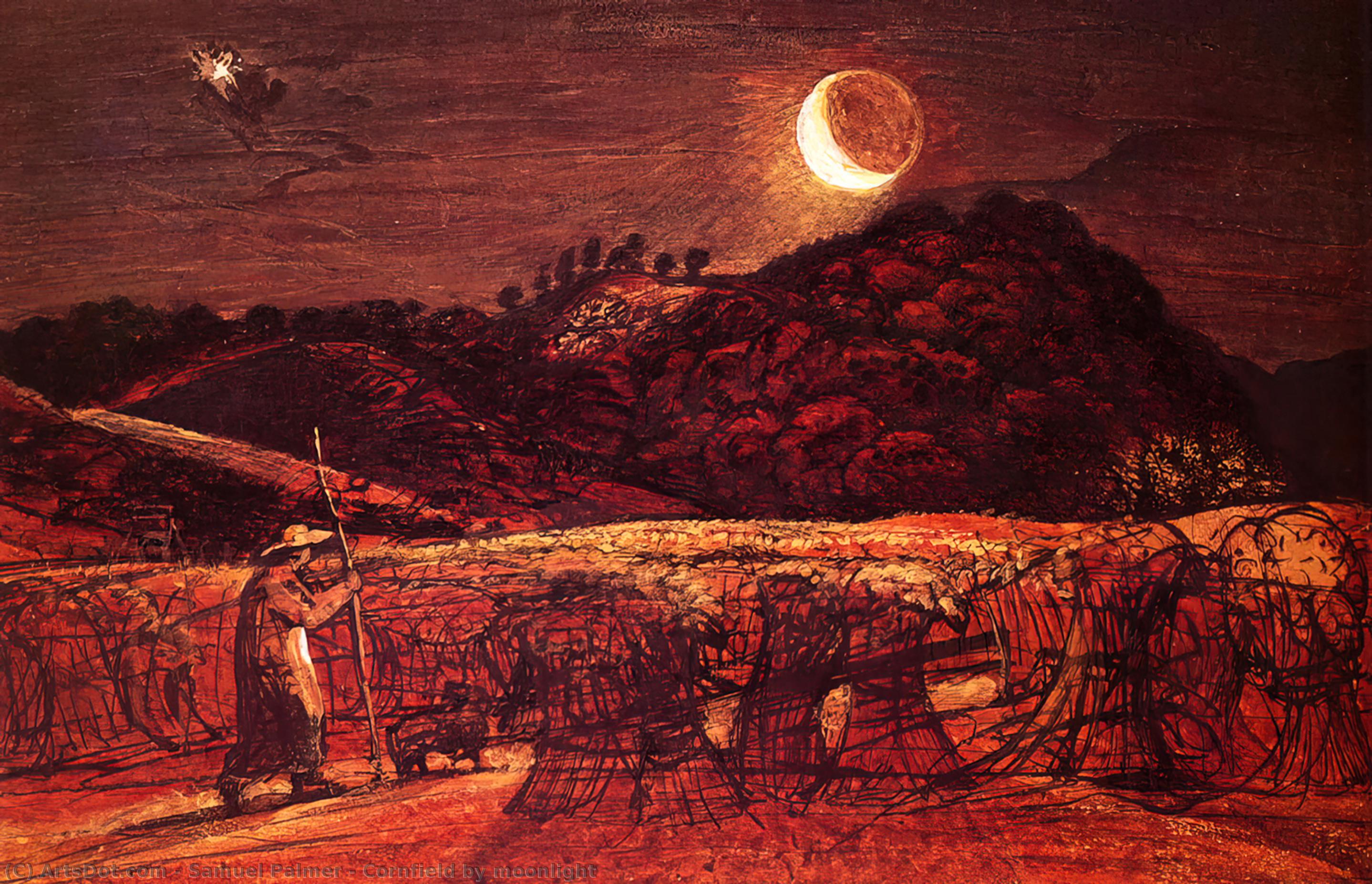 Cornfield By Moonlight — Samuel Palmer