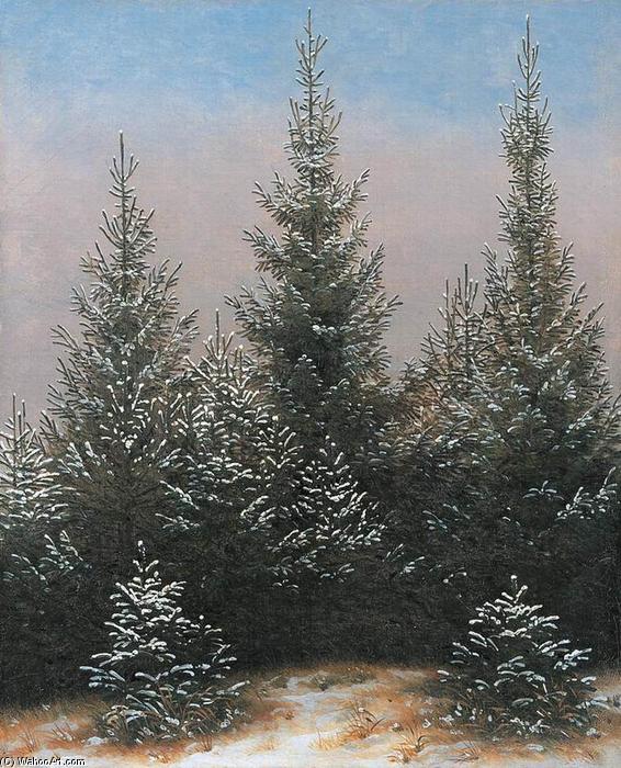 Fir Trees In The Snow — Caspar David Friedrich