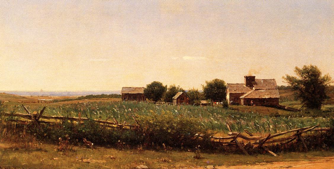 Farm By The Shore — Thomas Worthington Whittredge