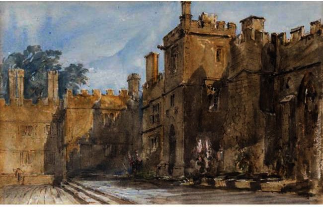 The Courtyard, Haddon Hall — David Cox