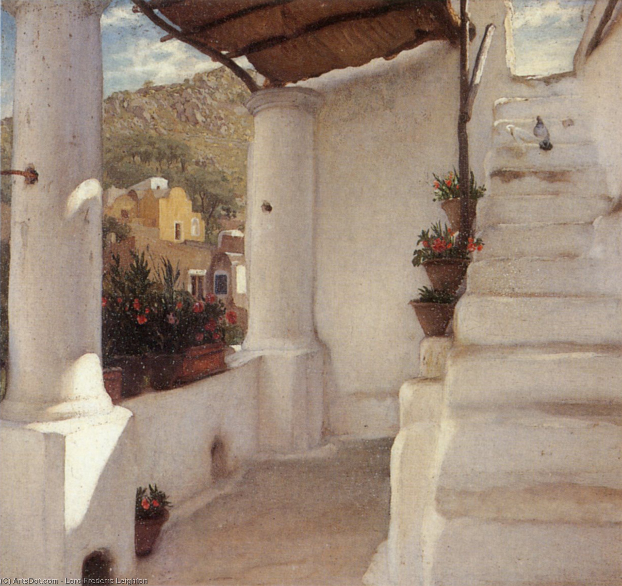The Staircase Of A House At Capri — Sir Frederic Lord Leighton