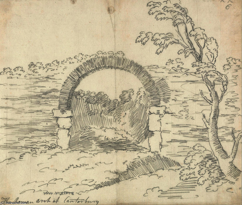 The Roman Arch At Canterbury — John Robert Cozens