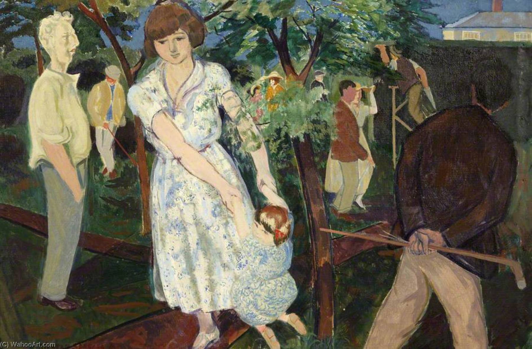 Summer Evening, Durdham Downs — Gilbert Spencer