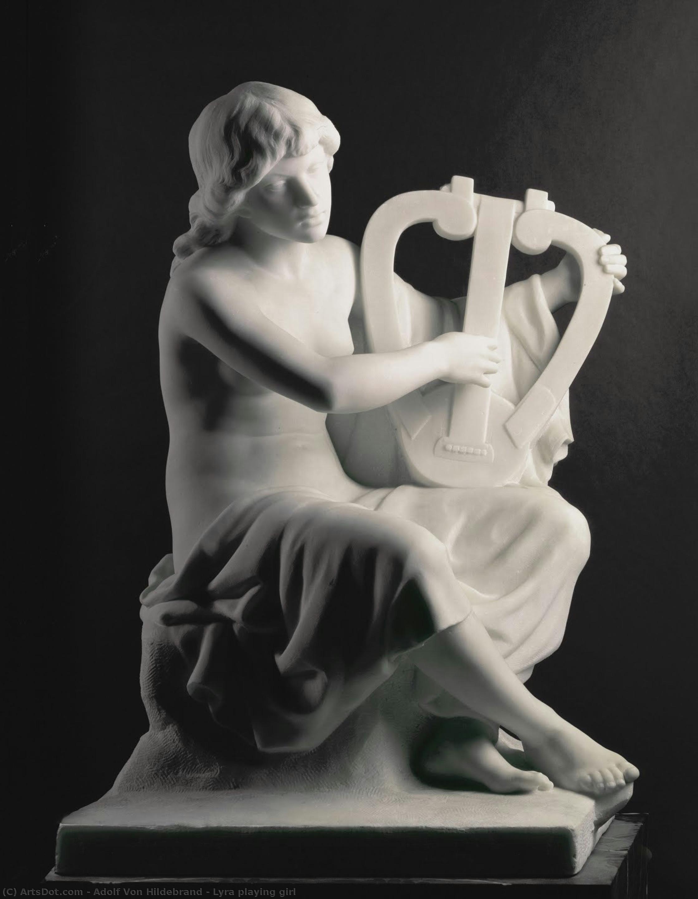 Lyra Playing Girl — Adolf Von Hildebrand