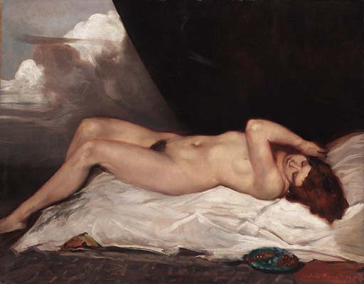 Nude With A Plate Of Cherries — Émile Bernard