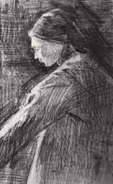 Standing Woman, Half-length — Vincent Willem Van Gogh