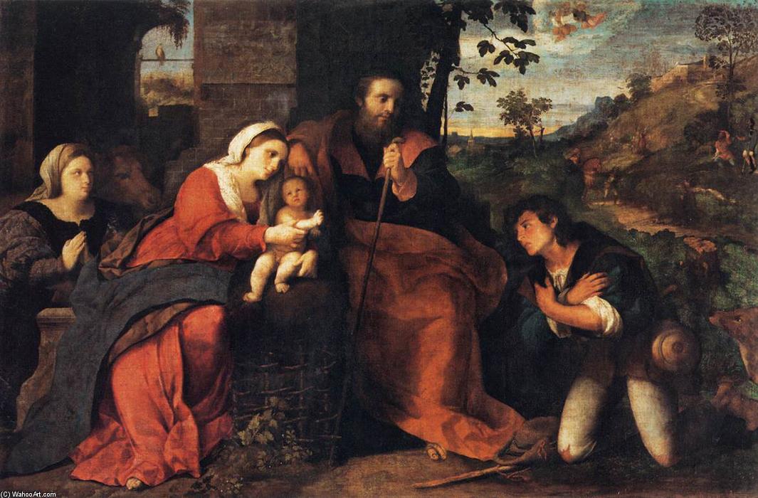 Adoration Of The Shepherds With A Doonor — Palma Vecchio
