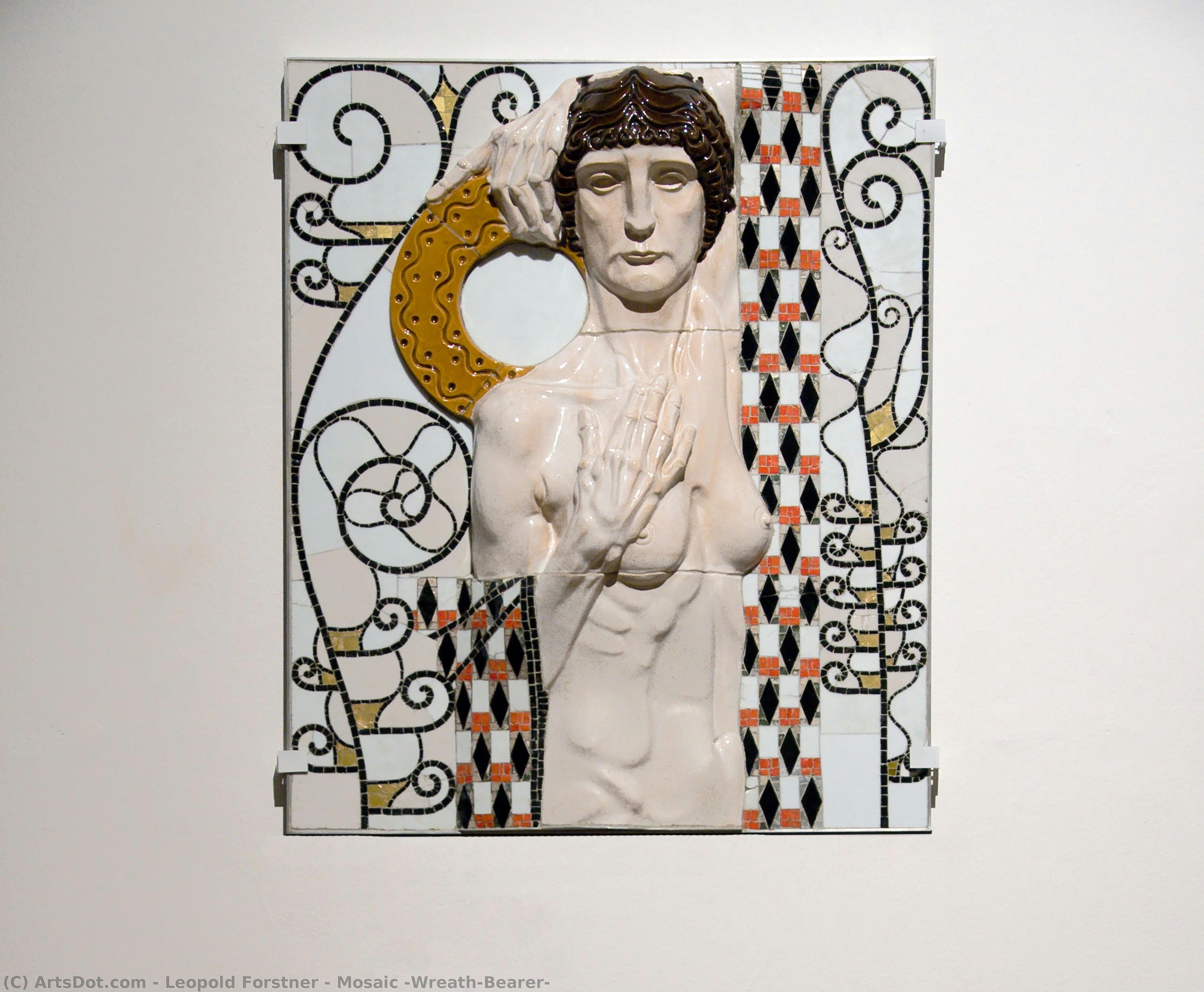 Mosaic “wreath-bearer” — Leopold Forstner
